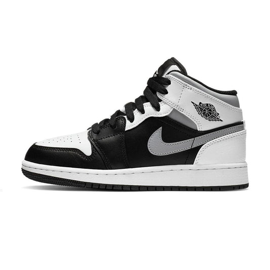 Air Jordan 1 Mid White Shadow GS