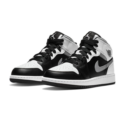 Air Jordan 1 Mid White Shadow GS
