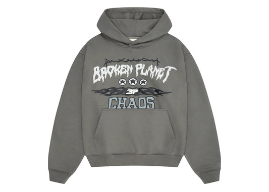 Broken Planet Chaos Hoodie Gunmetal Grey - 2