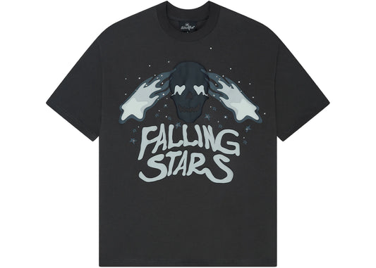 Broken Planet Falling Stars T-Shirt Soot Black - 2