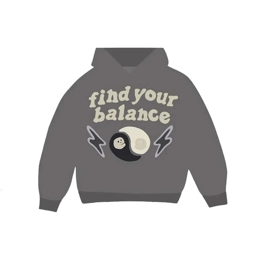 Broken Planet Find Your Balance Hoodie Ash Grey