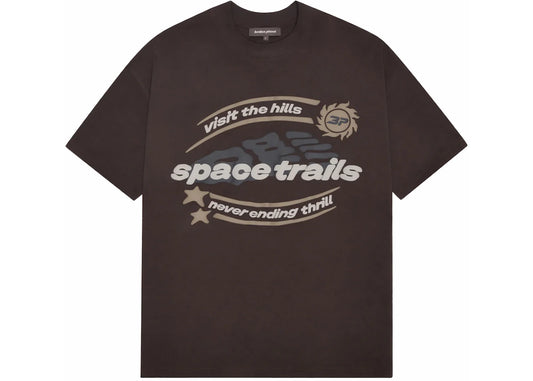 Broken Planet Space Trails T-shirt Mocha Brown - 2