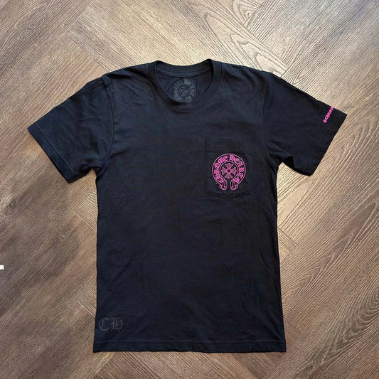 Chrome Hearts Horseshoe Pink T-Shirt - 1