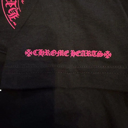 Chrome Hearts Horseshoe Pink T-Shirt - 3