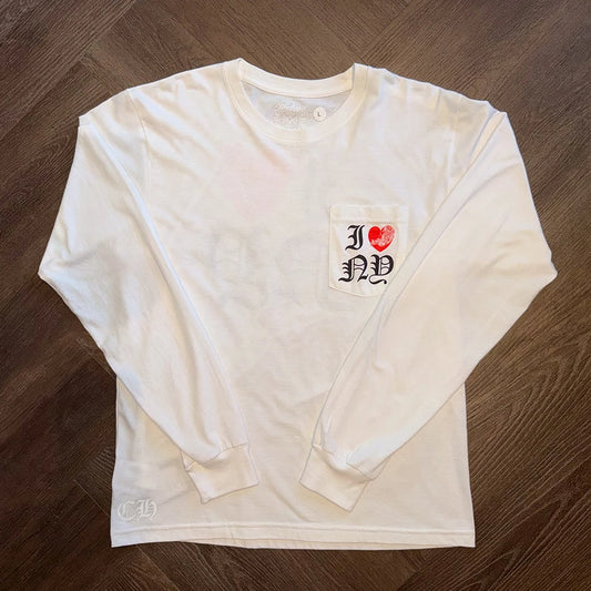 Chrome Hearts I Heart New York White Long Sleeve - 1