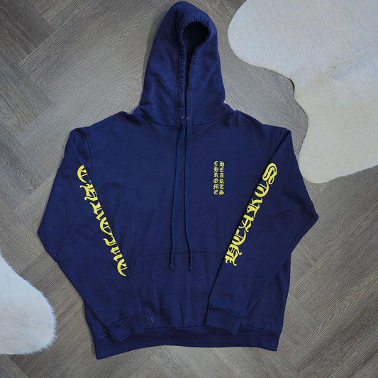 Chrome Hearts Logo Hoodie Navy Marlowe - 1