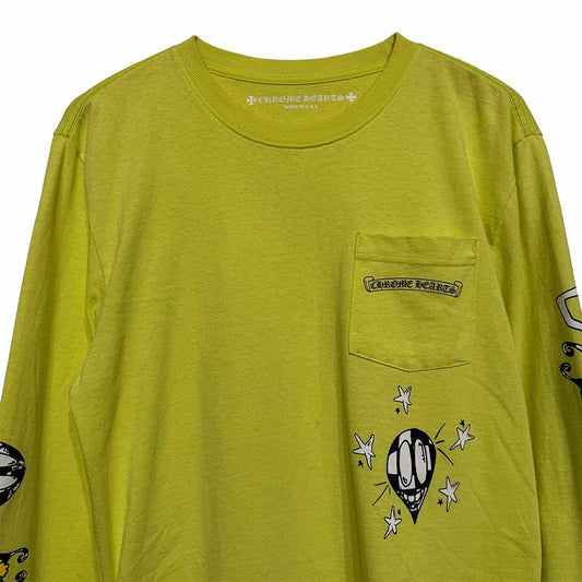 Chrome Hearts Matty Boy Link T-Shirt Lime Green - 3