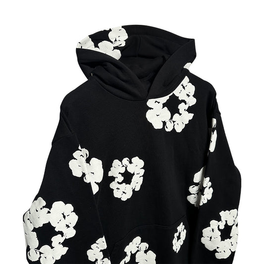 Denim Tears Cotton Wreath Hoodie Black - 3