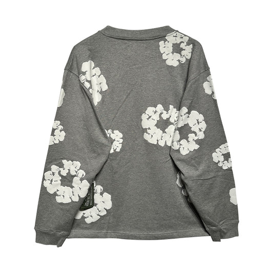 Denim Tears Cotton Wreath Sweatshirt Grey - 5
