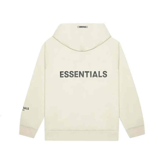 Fear of God Essentials Full Zip Hoodie Cream