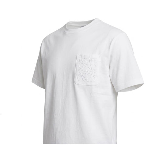 LOEWE Relaxed Fit Pocket T-Shirt White