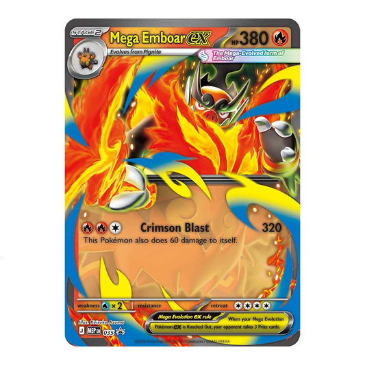 Pokémon TCG: Mega Evolution—Ascended Heroes Mega Emboar ex Box