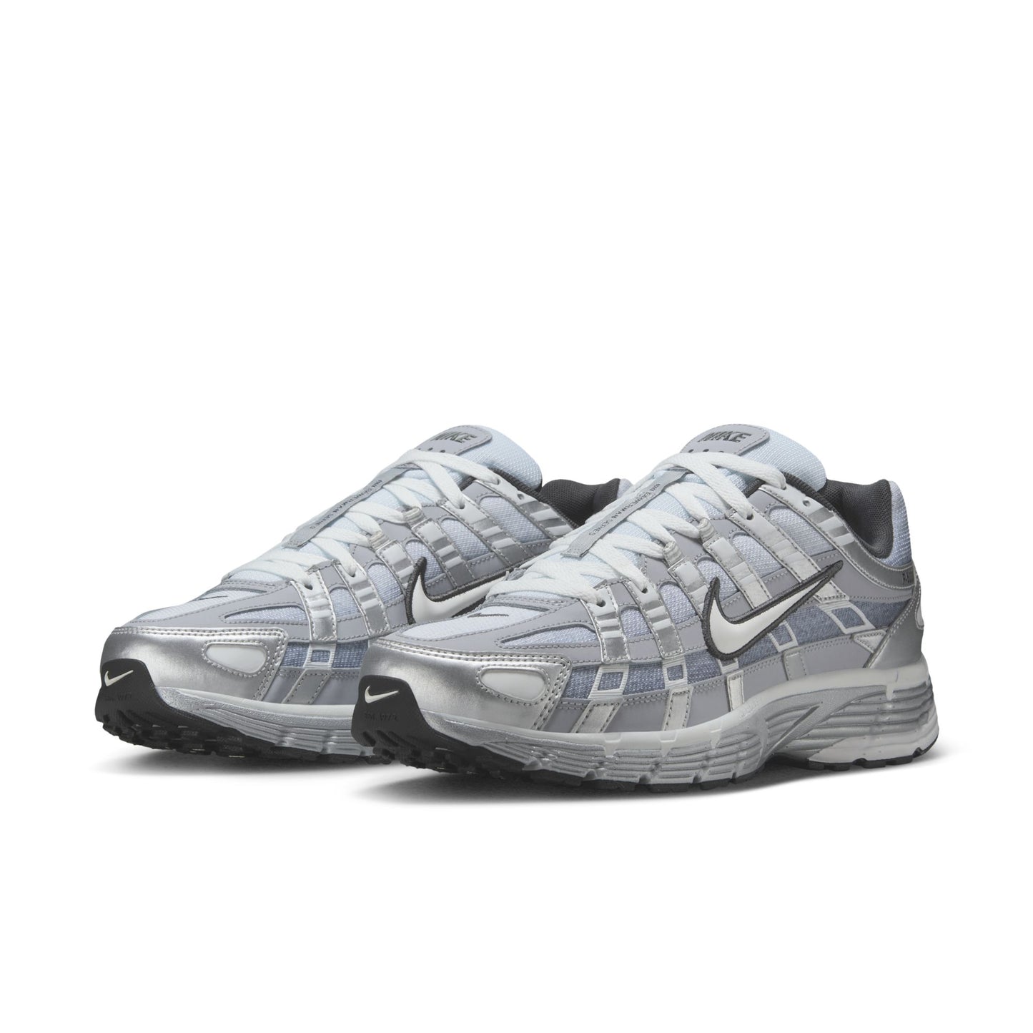 Nike P-6000 Metallic Silver Summit White Grey - 4