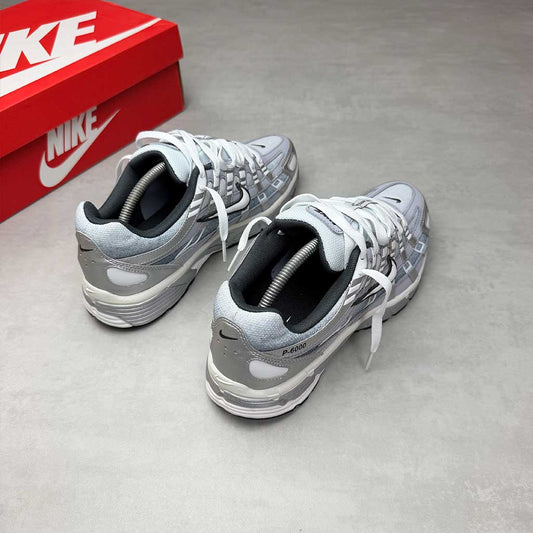 Nike P-6000 Metallic Silver Summit White-Wolf Grey