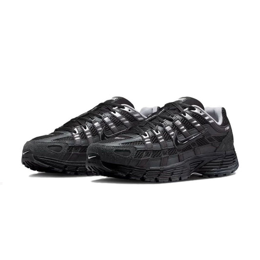 Nike P-6000 Suede Anthracite Black Chrome Metallic Silver