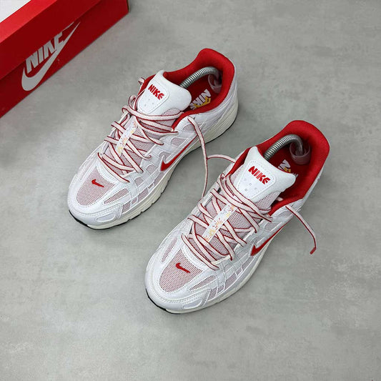 Nike P-6000 White University Red Sail Black