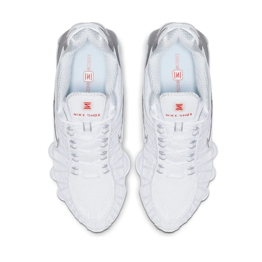 Nike Shox TL White Metallic Silver Max Orange - 4