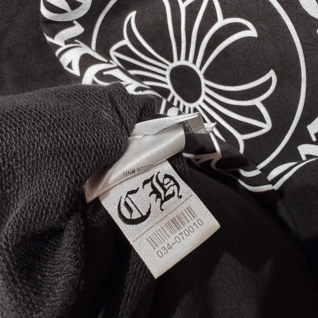 Chrome Hearts Plus Cross Allover Print Horseshoe Logo Hoodie