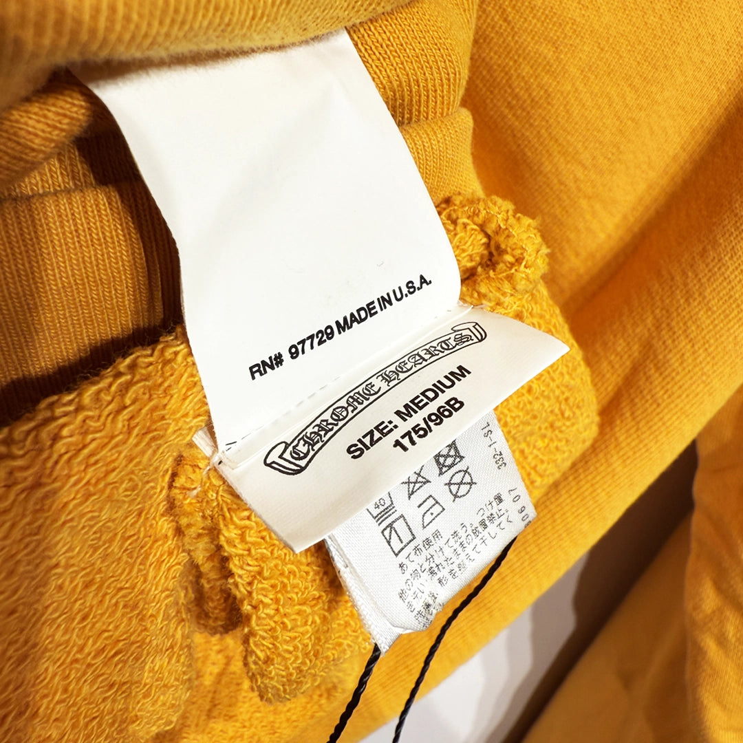 Chrome Hearts Vertical Logo Hoodie Orange