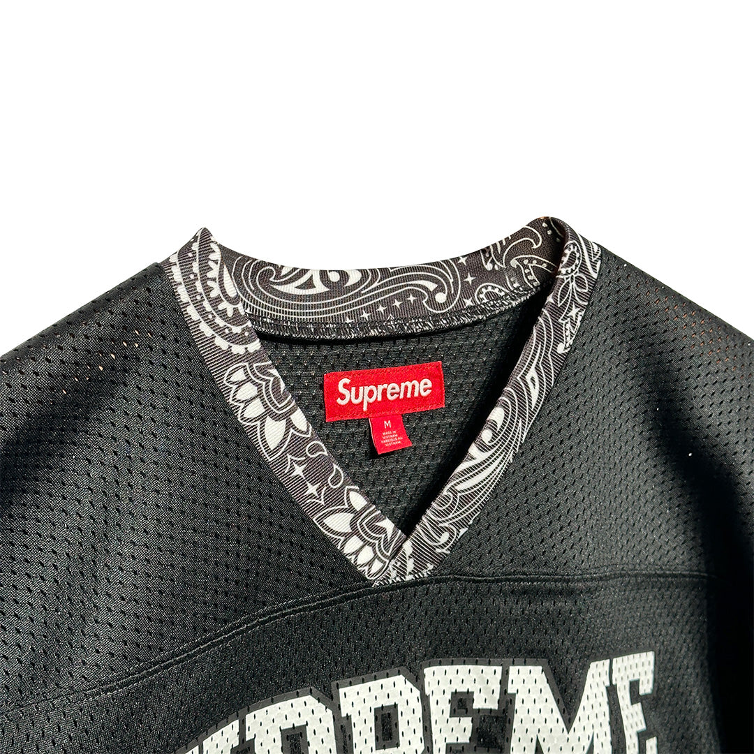 Supreme Bandana Football Jersey Black - 4