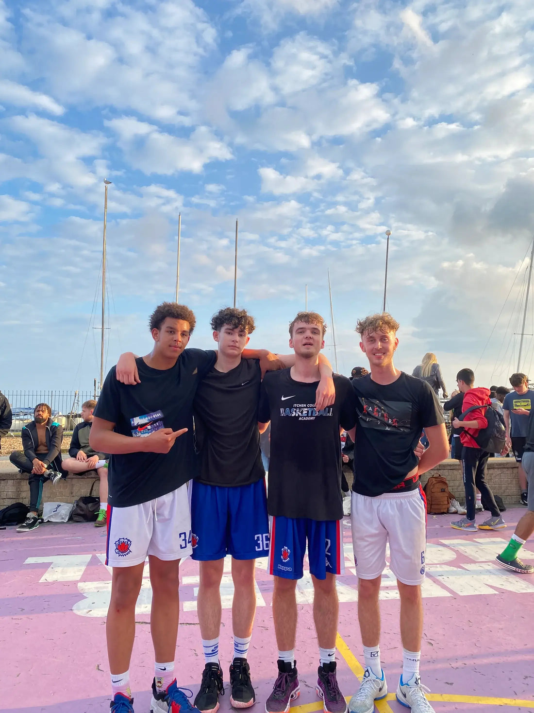 Basketball and chicken. What an afternoon!