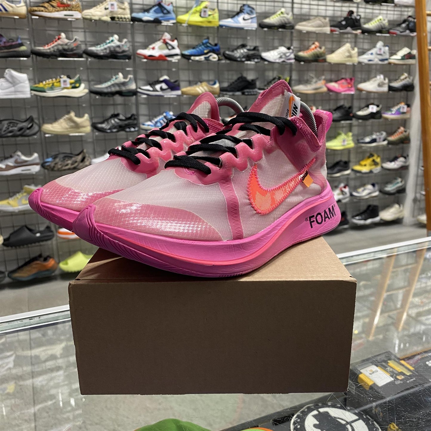 Nike Zoom Fly x Off-White 'Pink' UK8.5 (No Box)