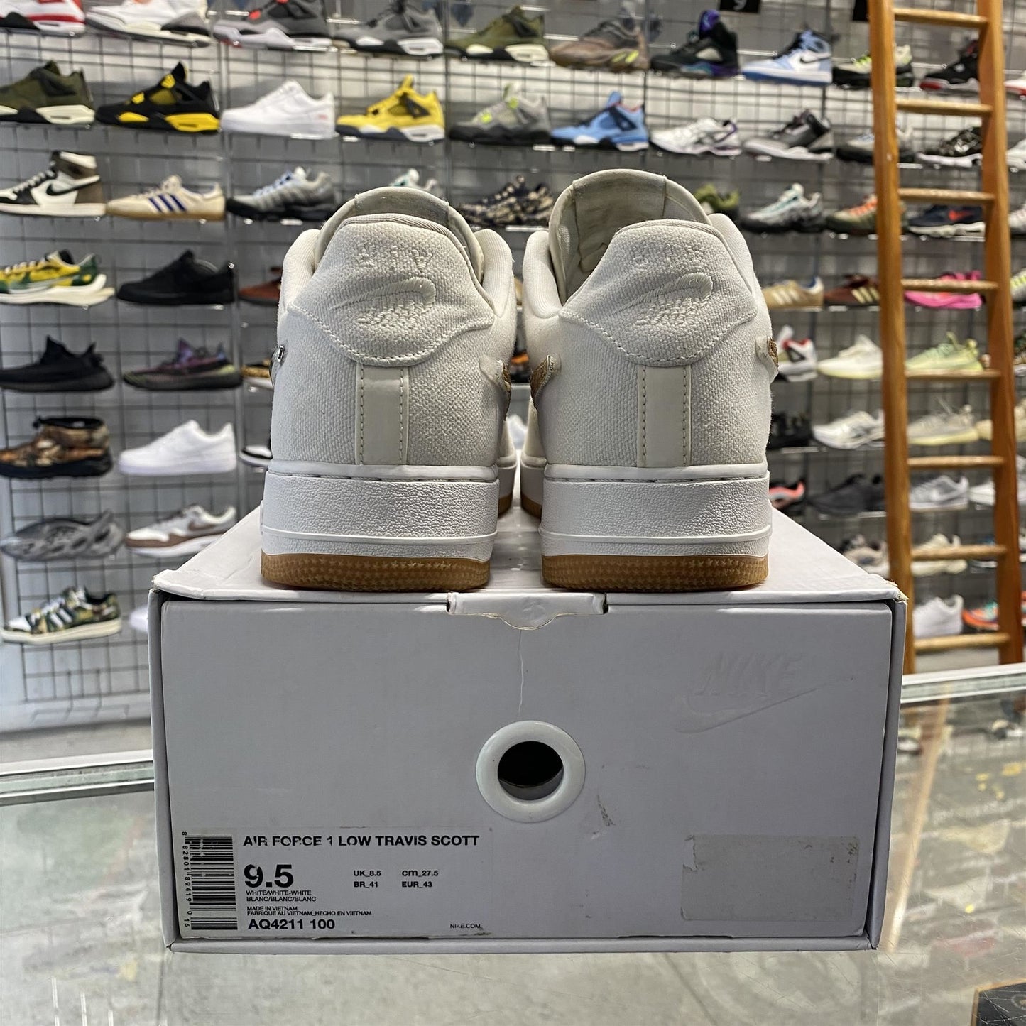 Nike Air Force 1 Low Travis Scott 'Sail' UK8.5