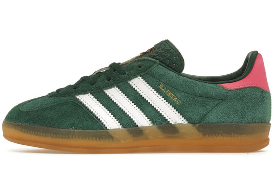 Adidas Gazelle Indoor Collegiate Green Lucid Pink (Women's)
