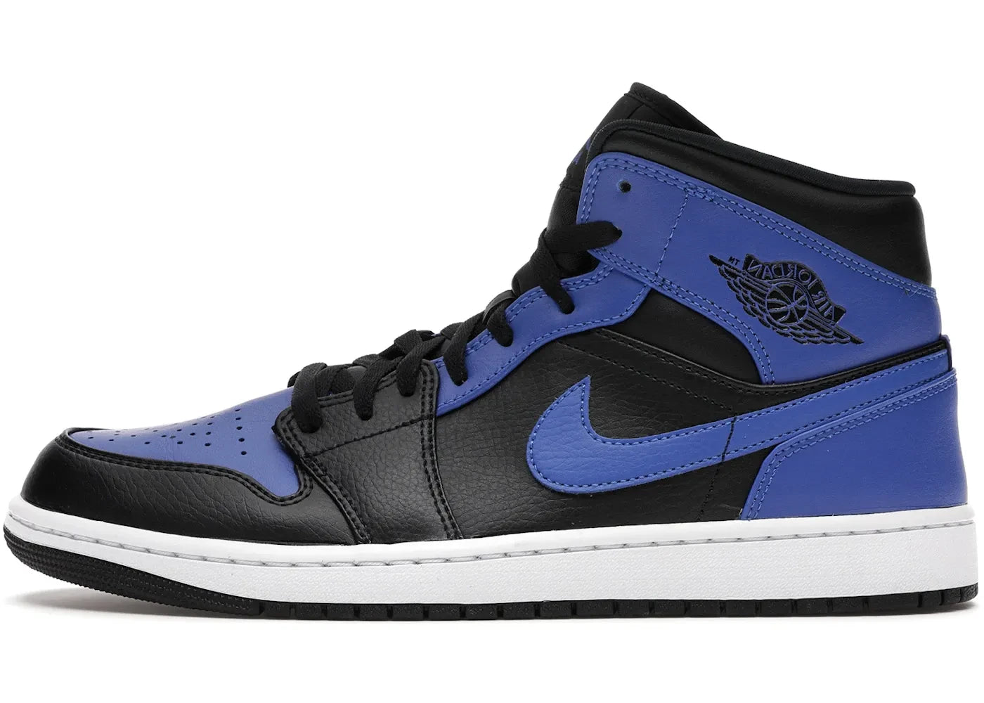 Jordan 1 Mid Hyper Royal Tumbled Leather
