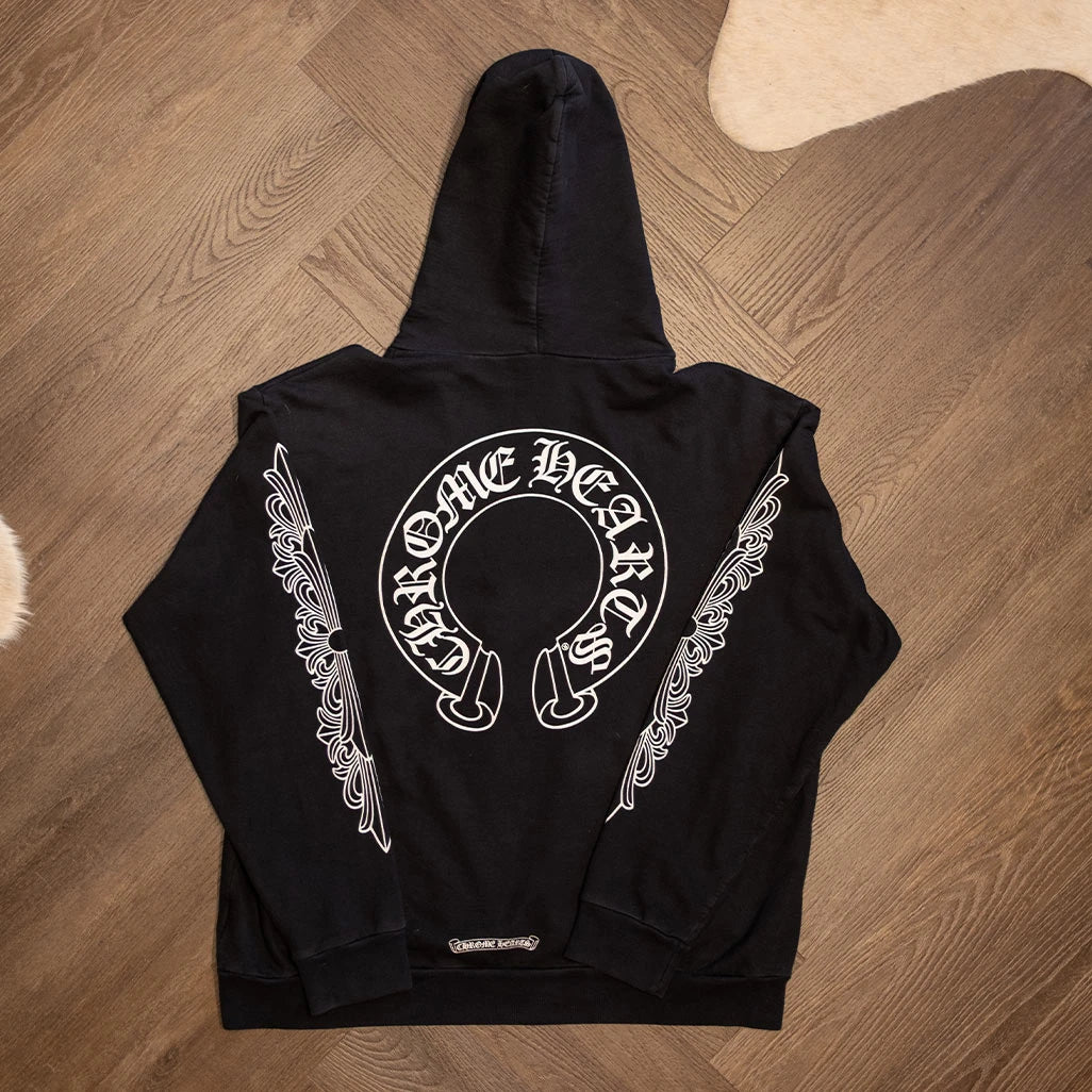 Chrome Hearts Floral Horseshoe Pullover Hoodie