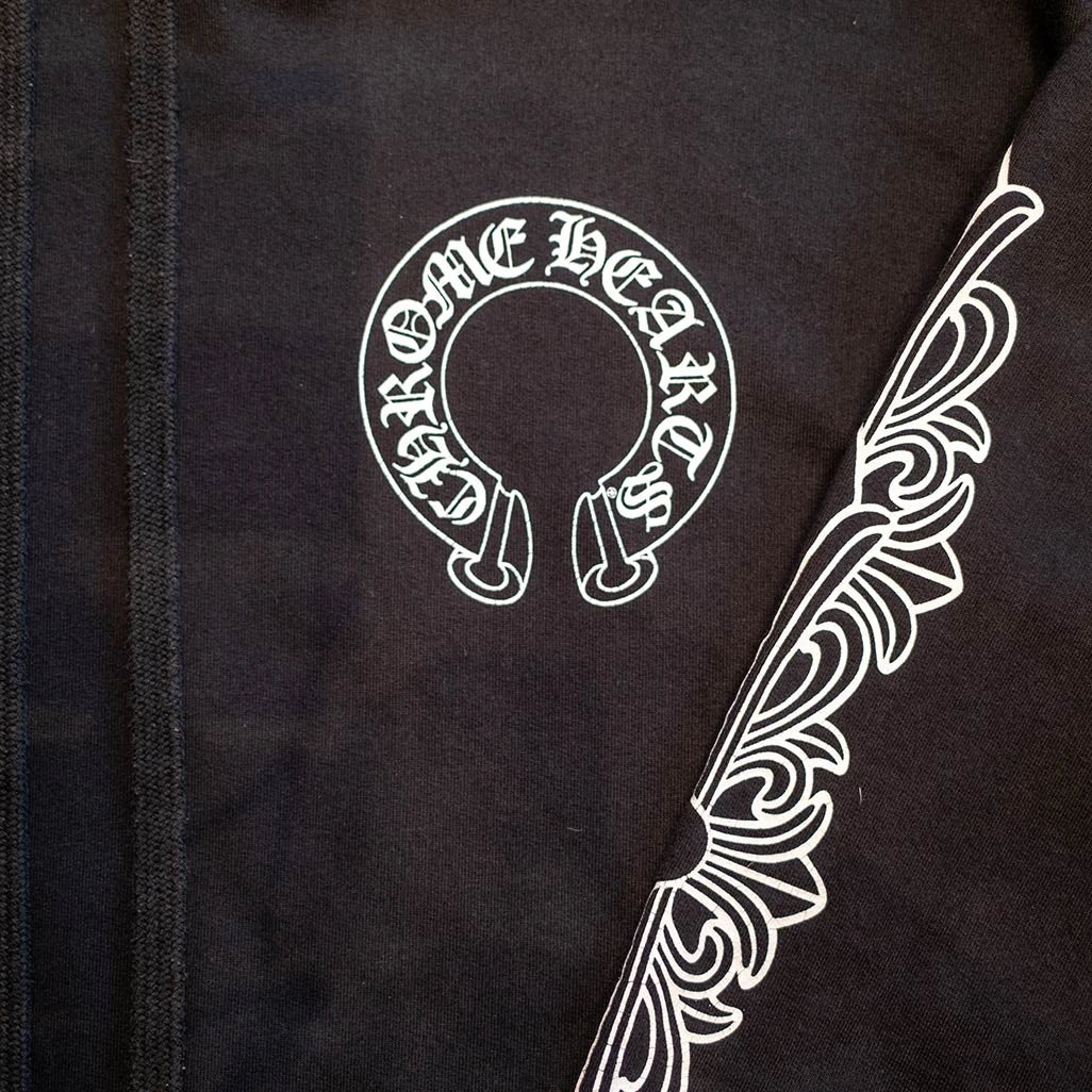 Chrome Hearts Floral Horseshoe Pullover Hoodie