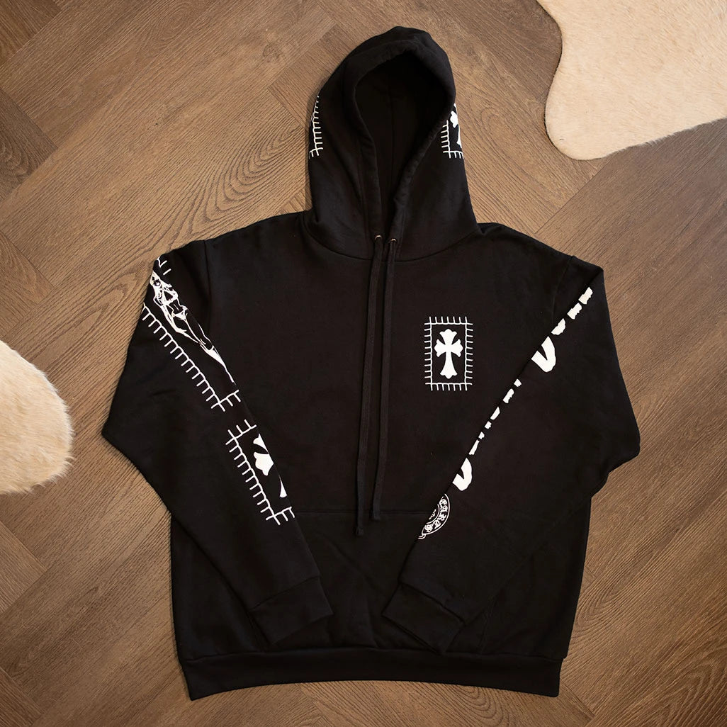 Chrome Hearts Deadly Doll Horseshoe Black Hoodie