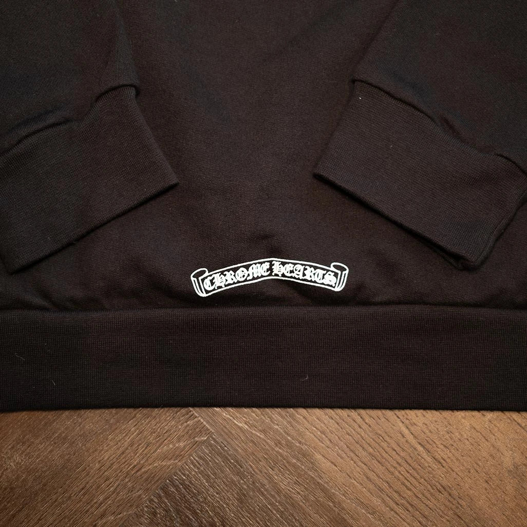 Chrome Hearts Deadly Doll Horseshoe Black Hoodie