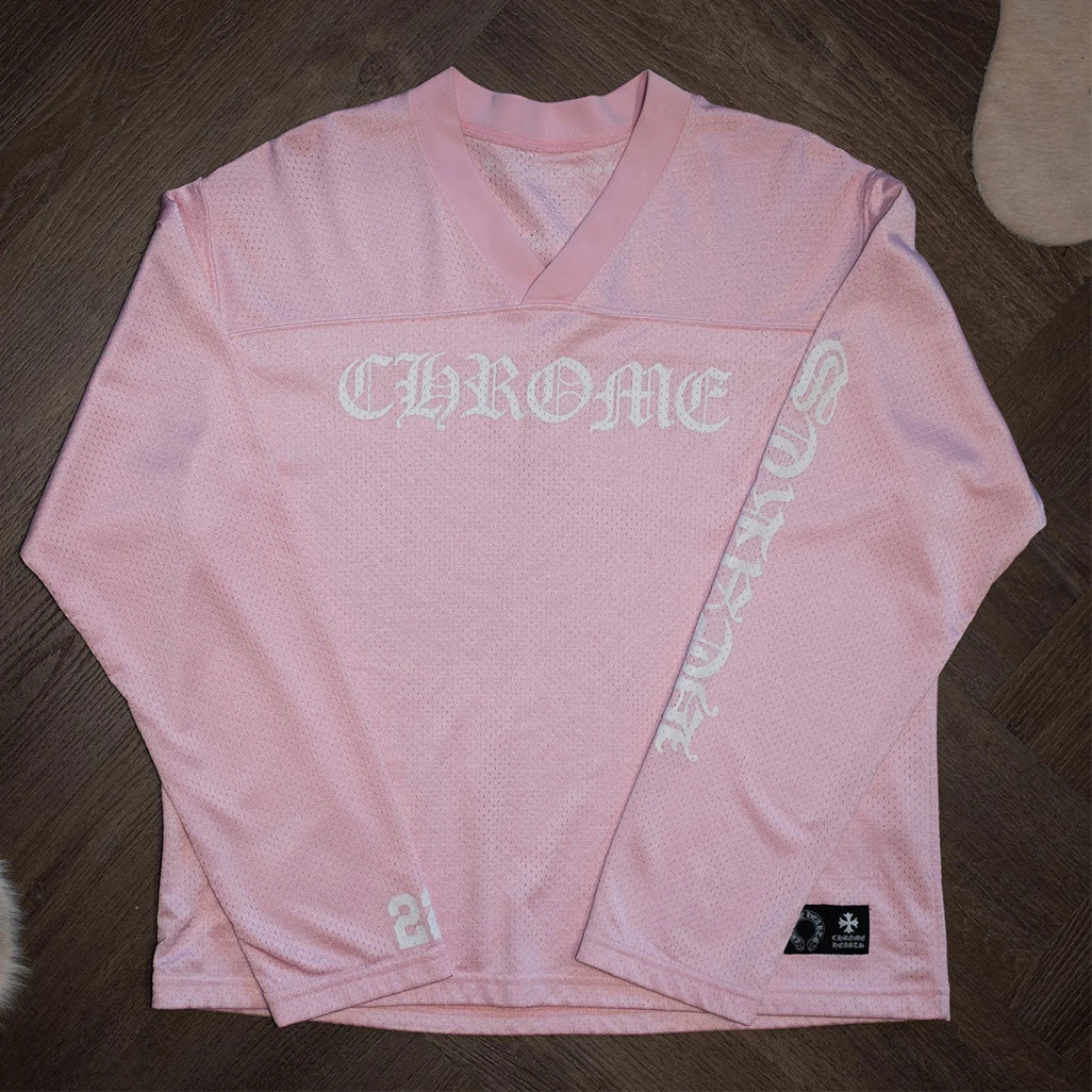 Chrome Hearts Love You Pink Mesh Jersey