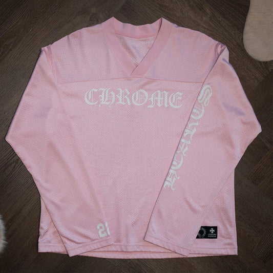 Chrome Hearts Love You Pink Mesh Jersey
