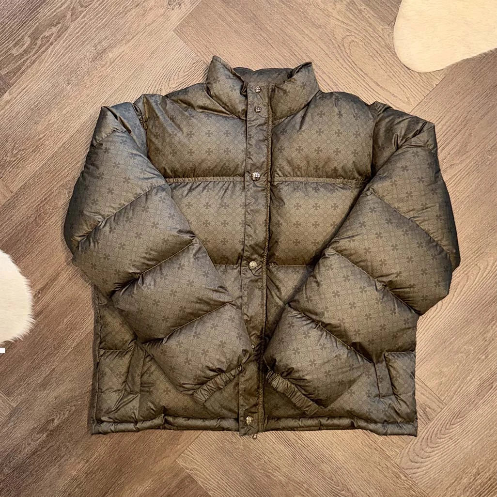 Chrome Hearts Olive Puffer Jacket