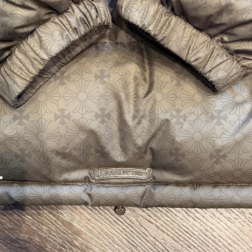 Chrome Hearts Olive Puffer Jacket