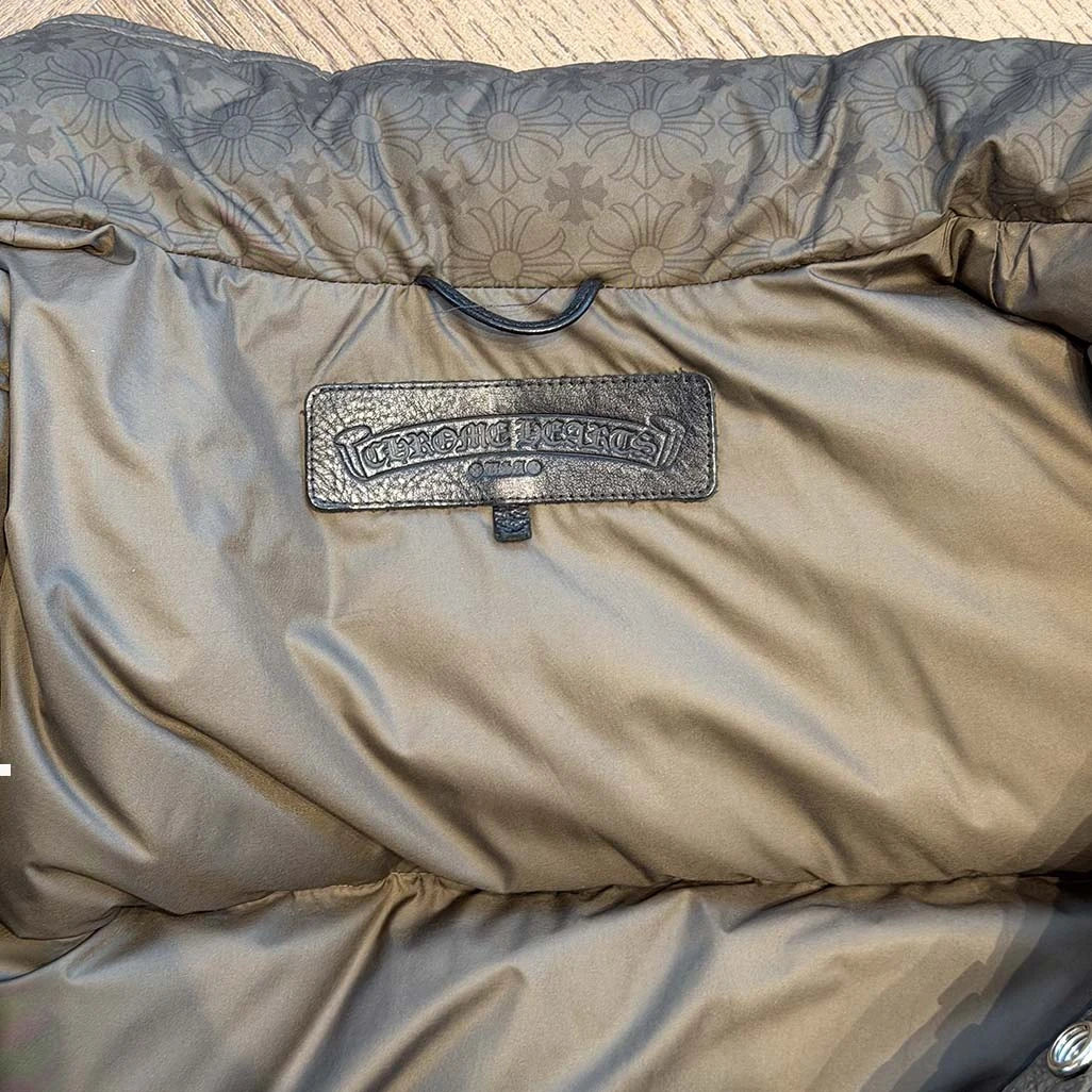 Chrome Hearts Olive Puffer Jacket