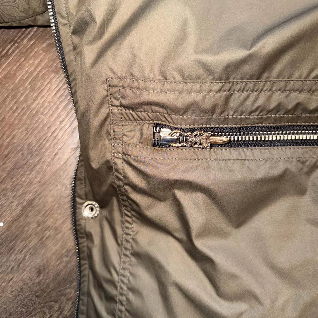 Chrome Hearts Olive Puffer Jacket