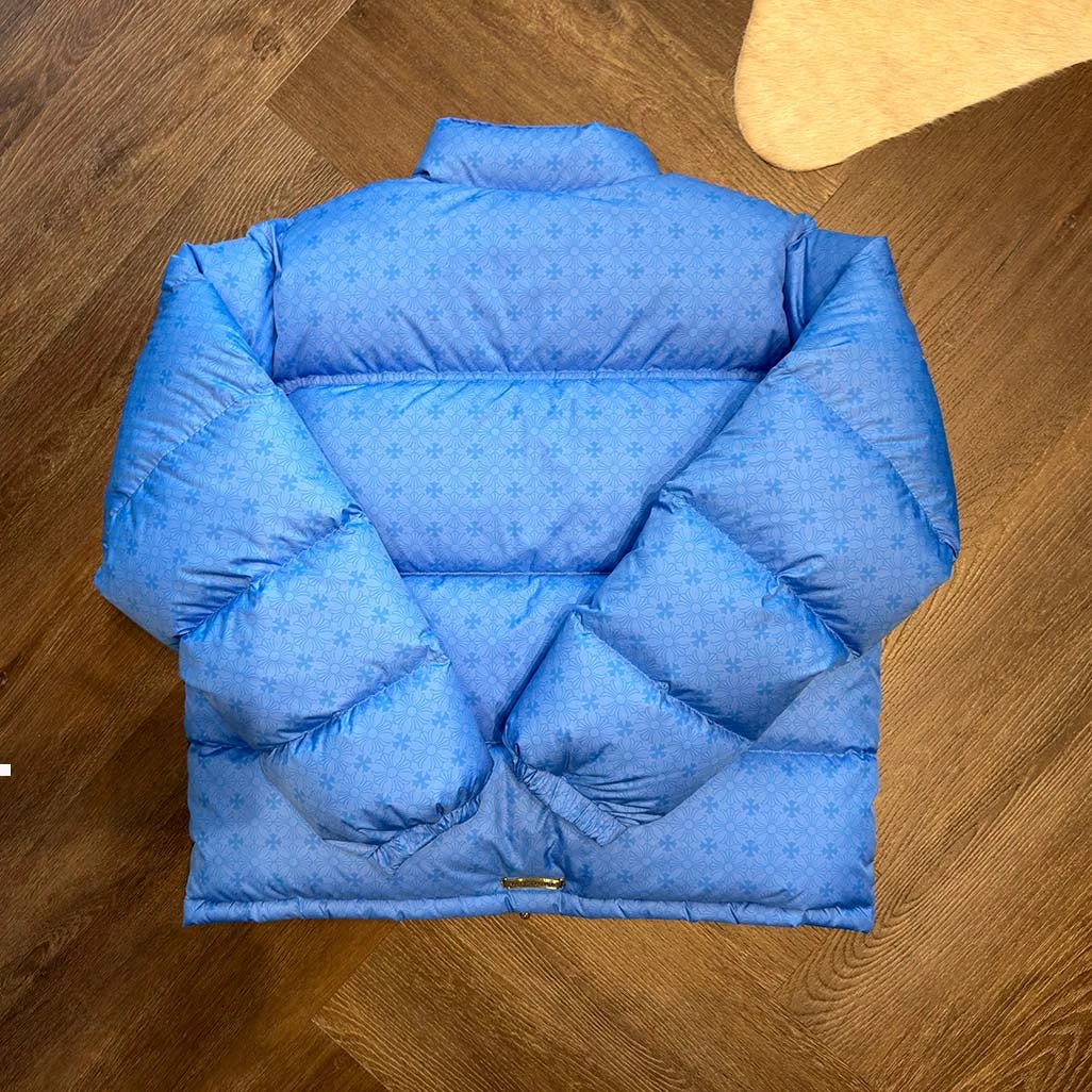 Chrome Hearts Blue Puffer Jacket