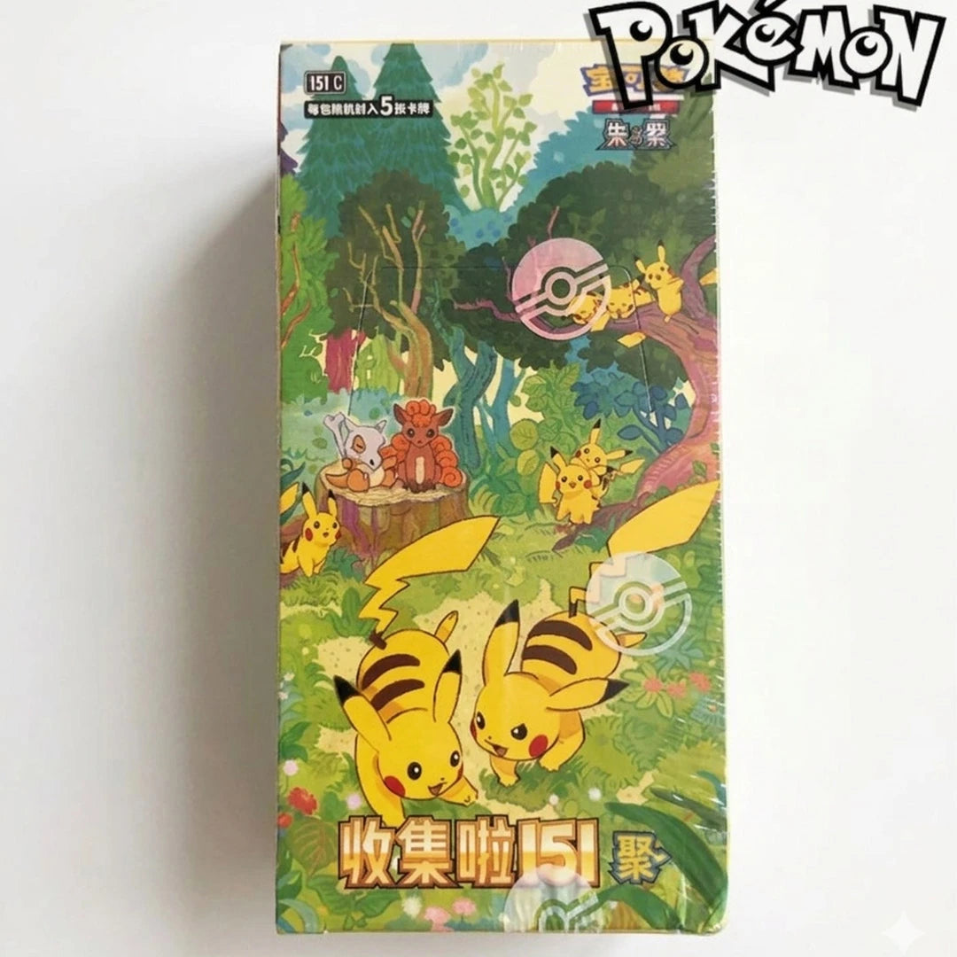 Pokemon Chinese 151C-4.0 Gather Slim Sealed Booster Box Pikachu