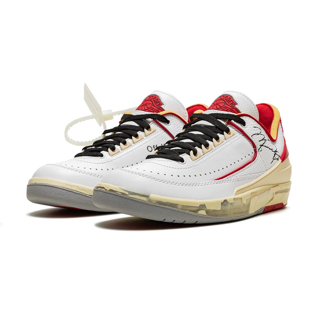 Off-White x Air Jordan 2 Retro Low SP 'White Varsity Red'