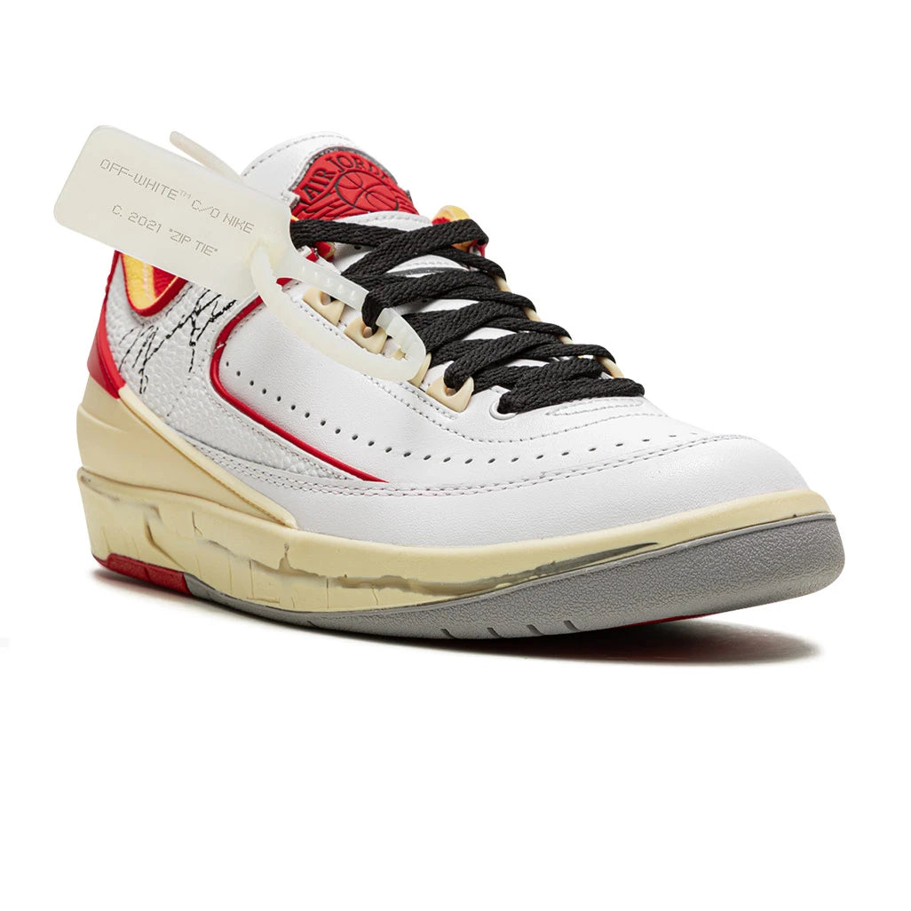 Off-White x Air Jordan 2 Retro Low SP 'White Varsity Red'