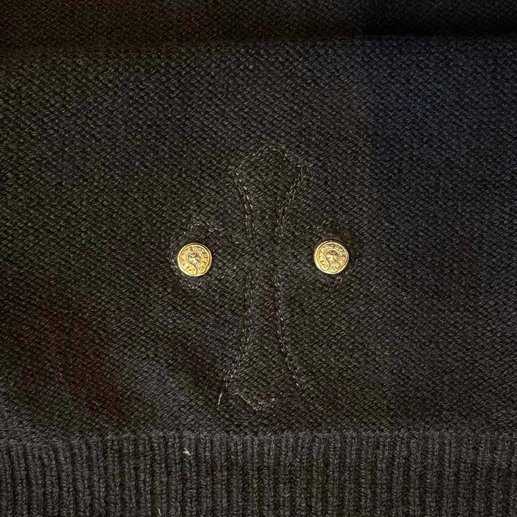 Chrome Hearts Cashmere Pullover Patch Hoodie