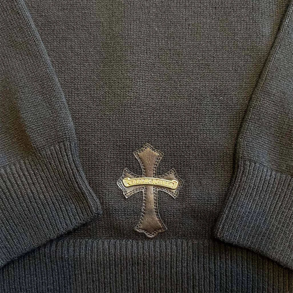 Chrome Hearts Cashmere Pullover Patch Hoodie