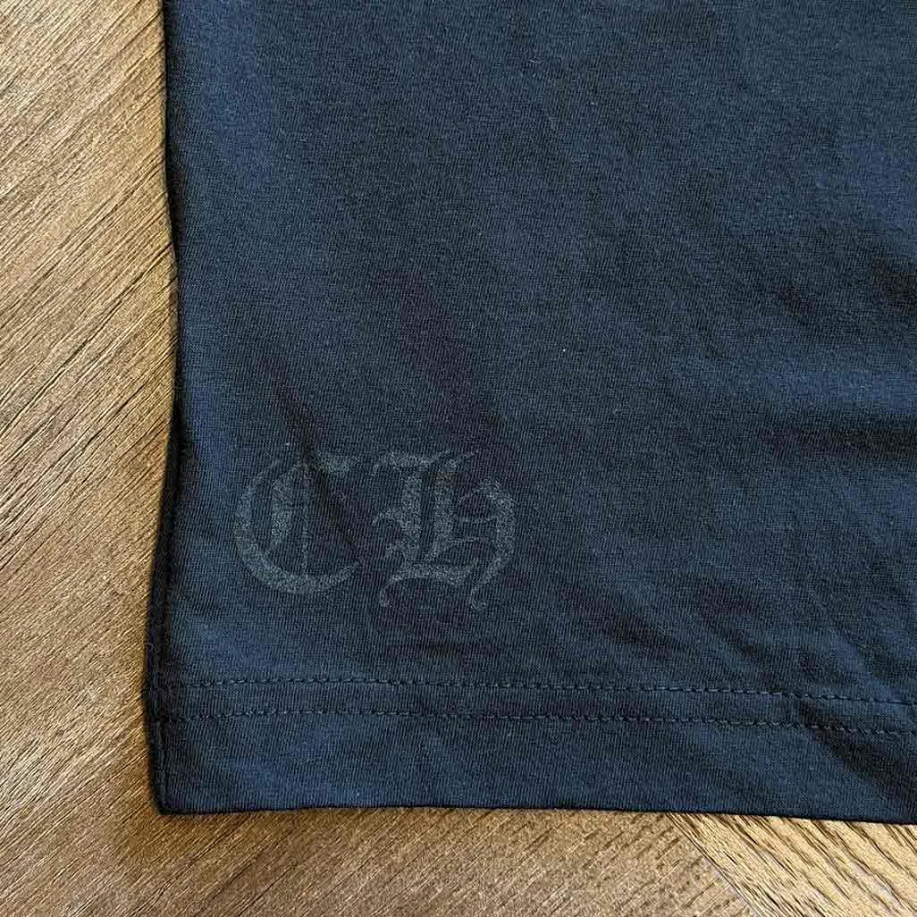 Chrome Hearts Floral Horseshoe Short Sleeve T-Shirt Black Neon