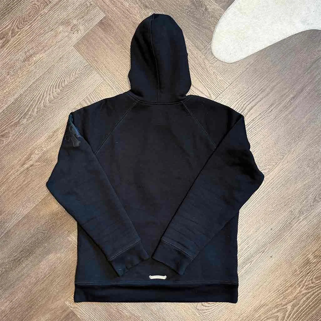 Chrome Hearts Triple Patch Pullover Hoodie Black on Black