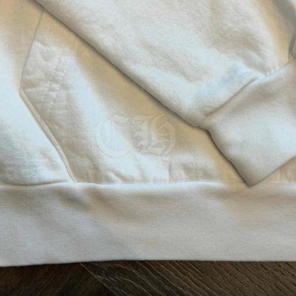 Chrome Hearts St Barths Exclusive Anchor Pullover Hoodie White