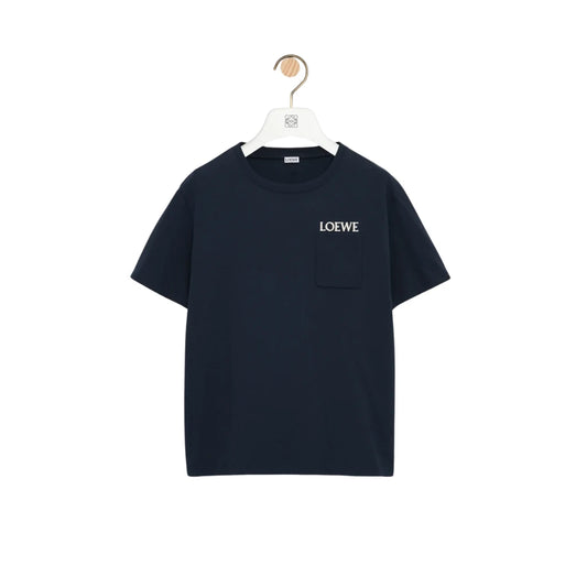 LOEWE Relaxed fit T-shirt in cotton Navy