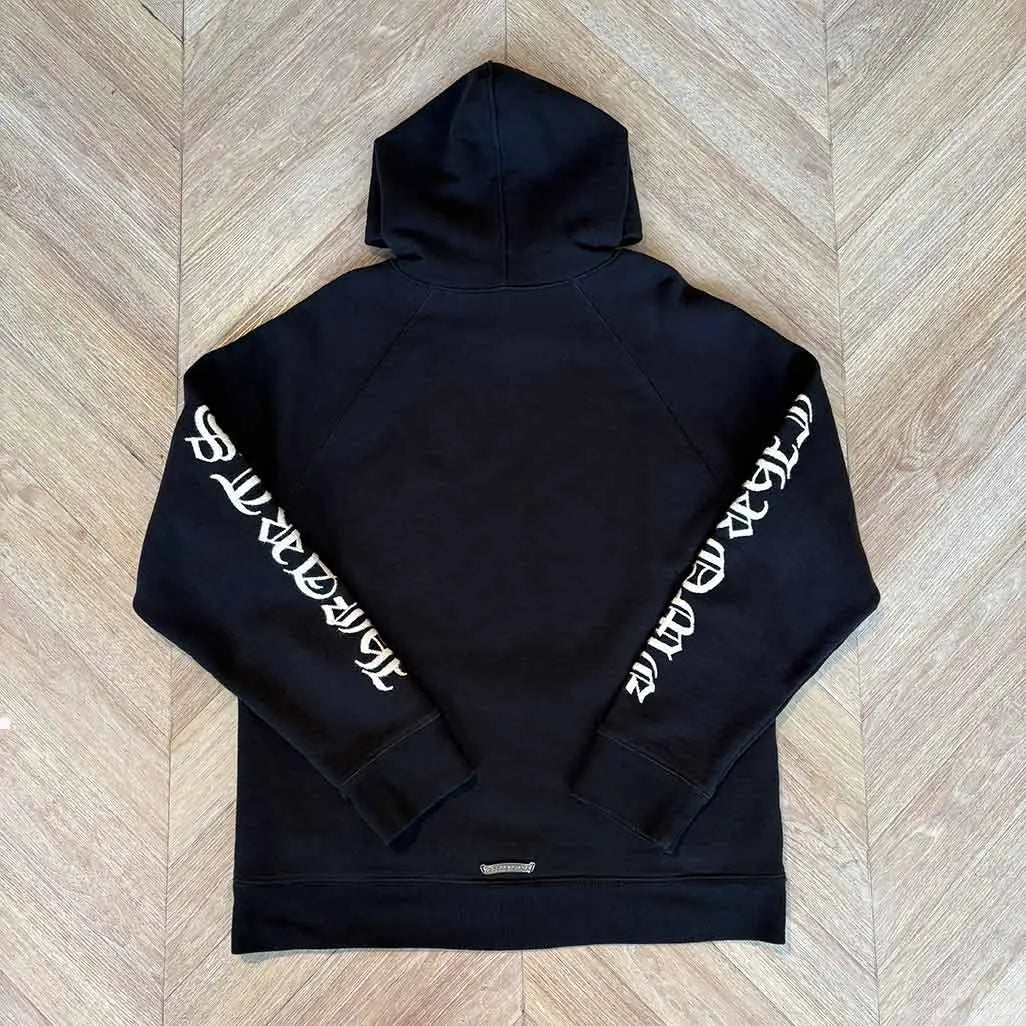 Chrome Hearts Black Embroidered Sleeves Hoodie